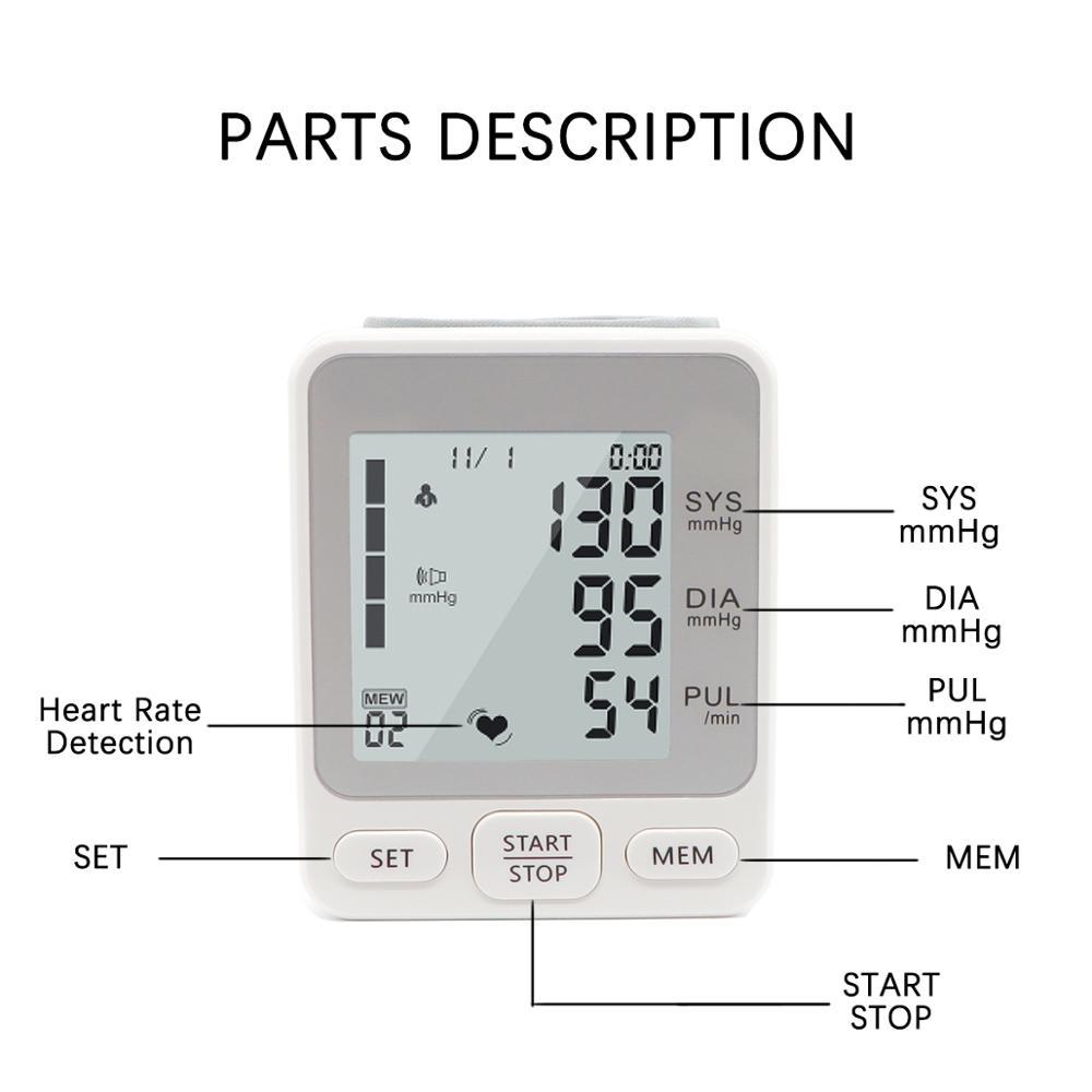 Wrist Electronic Blood Pressure Monitor TK-W202 - Image 3