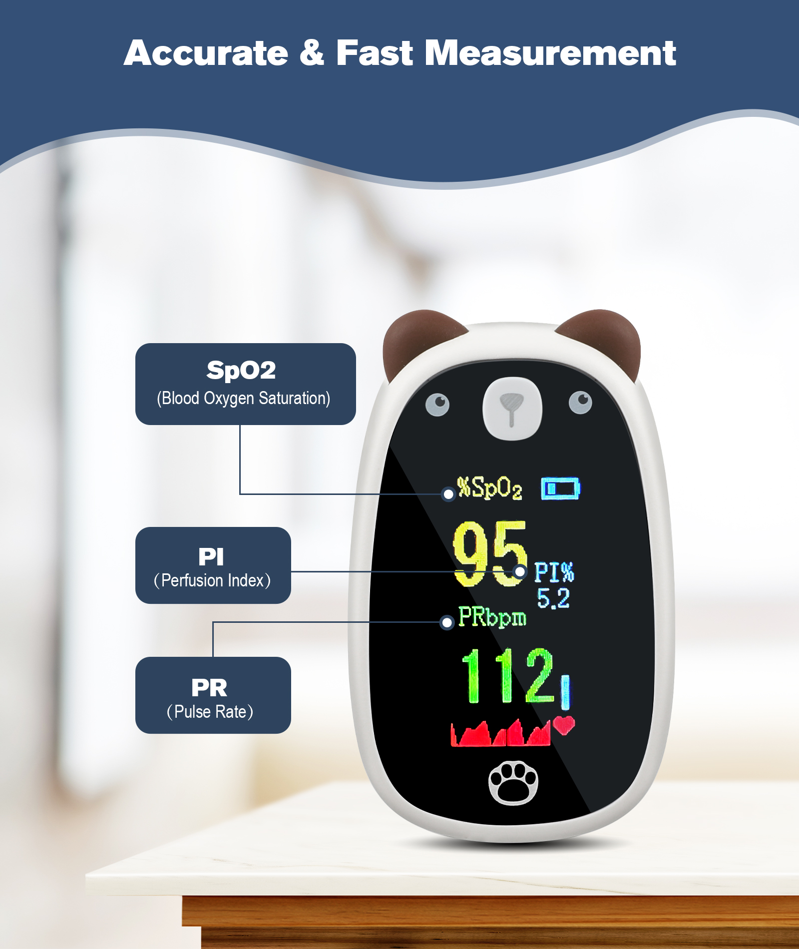 Kids Pulse Oximeter K-M14R - Image 2