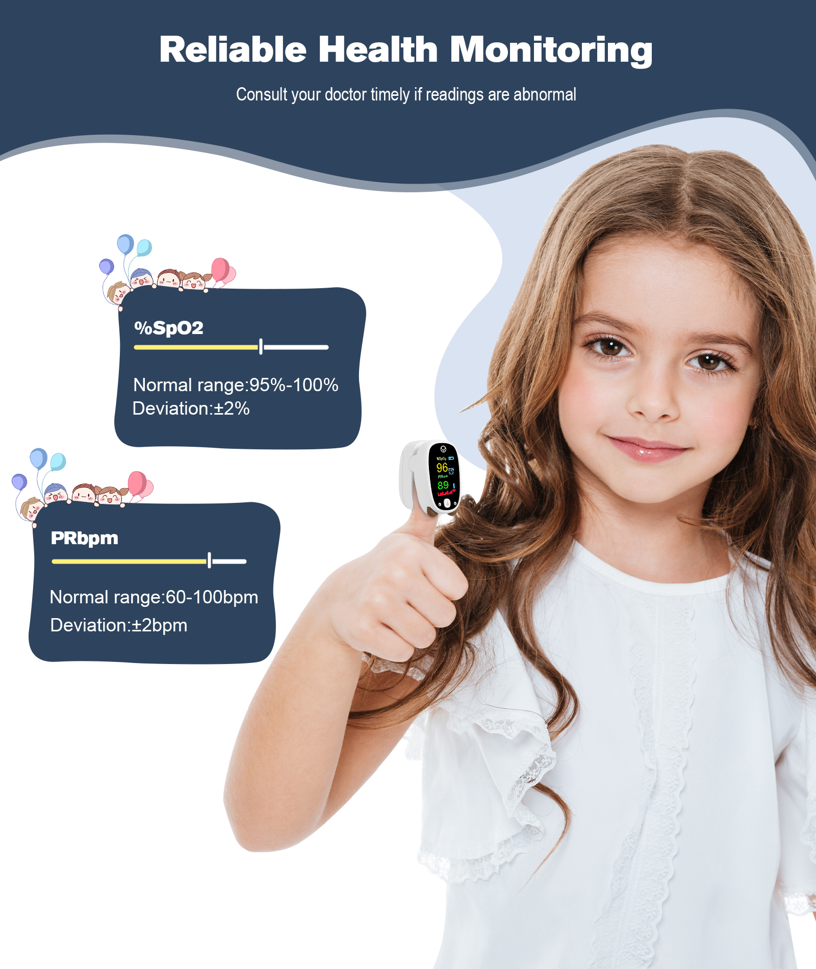 Kids Pulse Oximeter K-M14R - Image 4