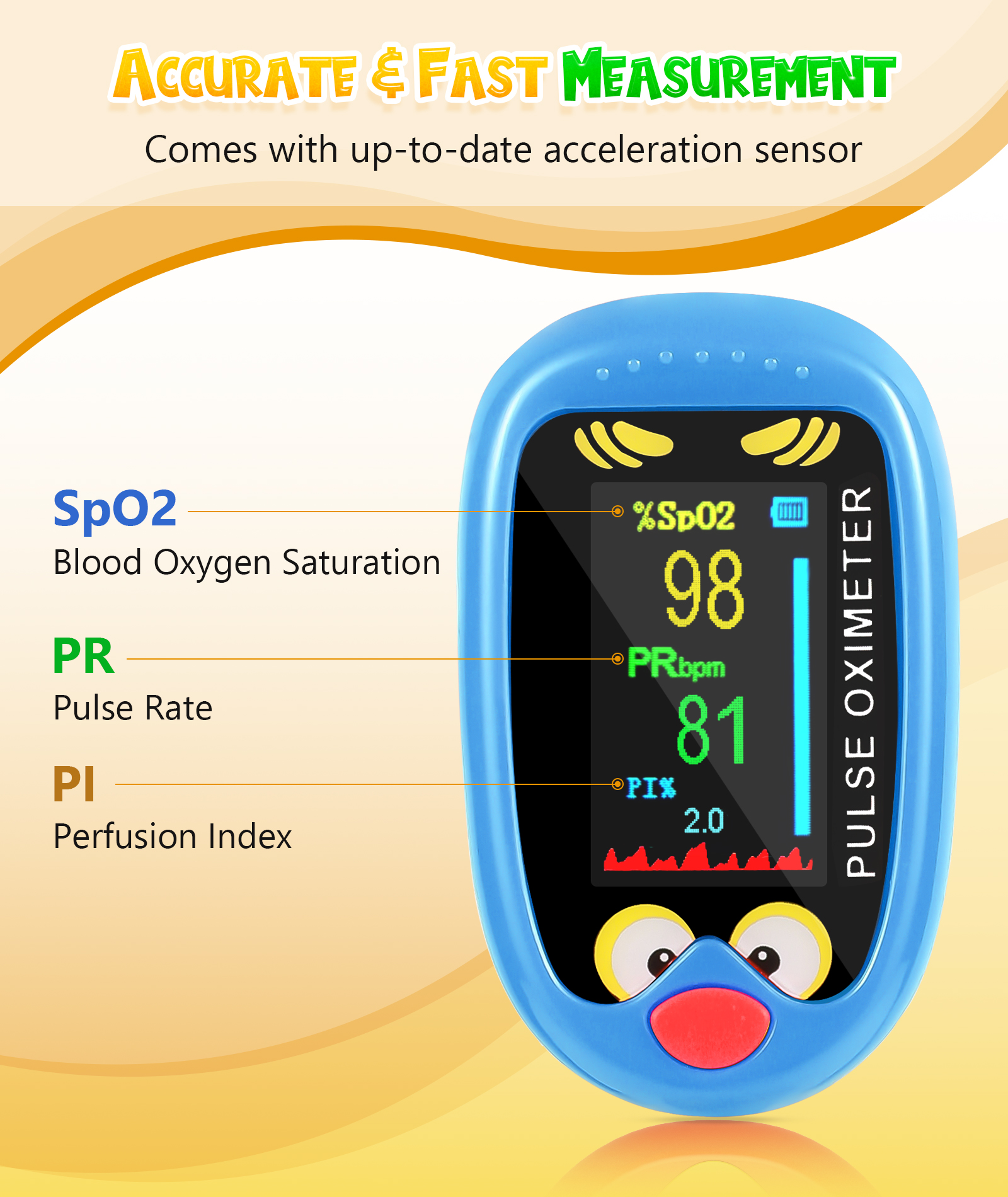 Kids Pulse Oximeter K-M11R - Image 2