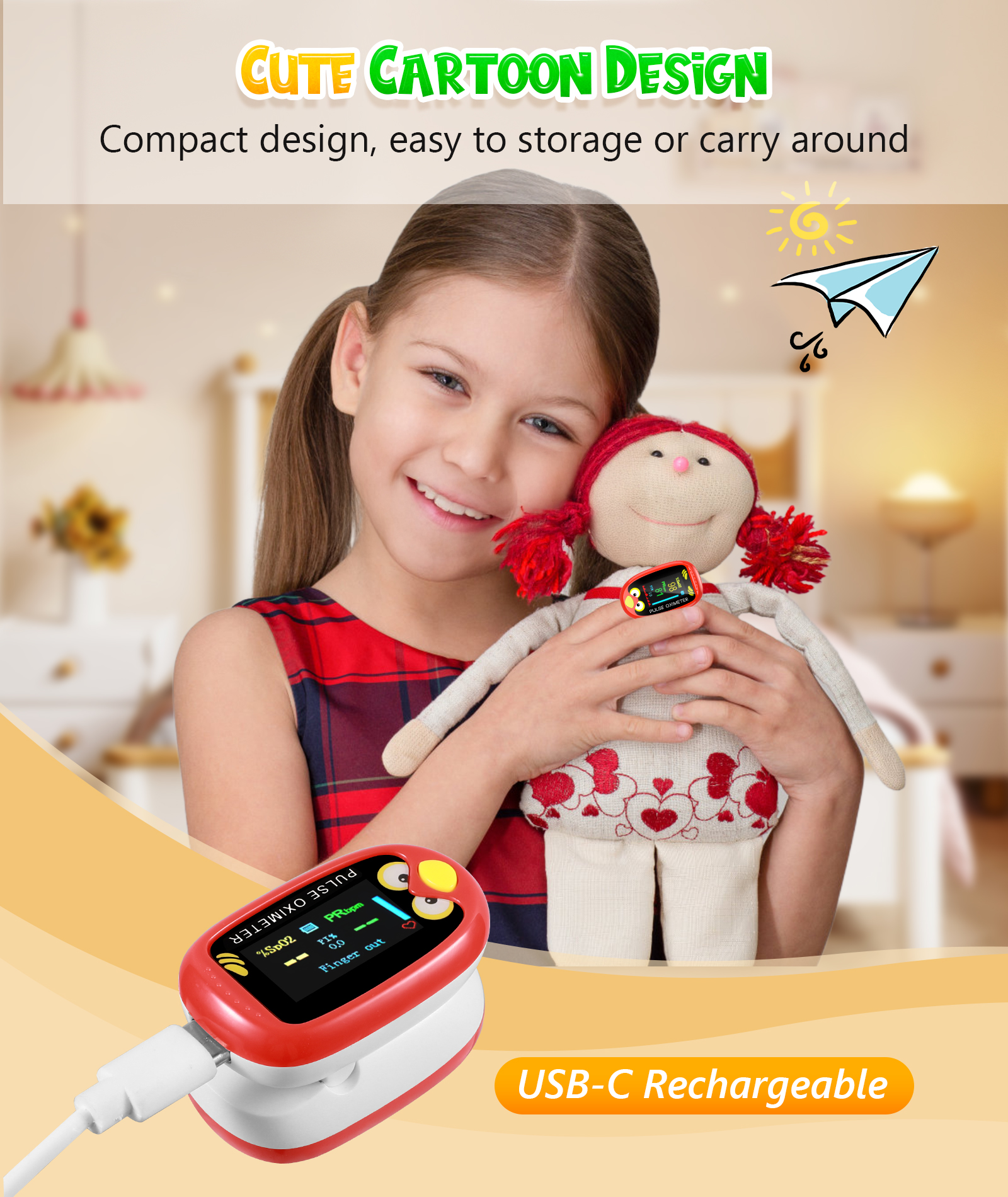 Kids Pulse Oximeter K-M11R - Image 5