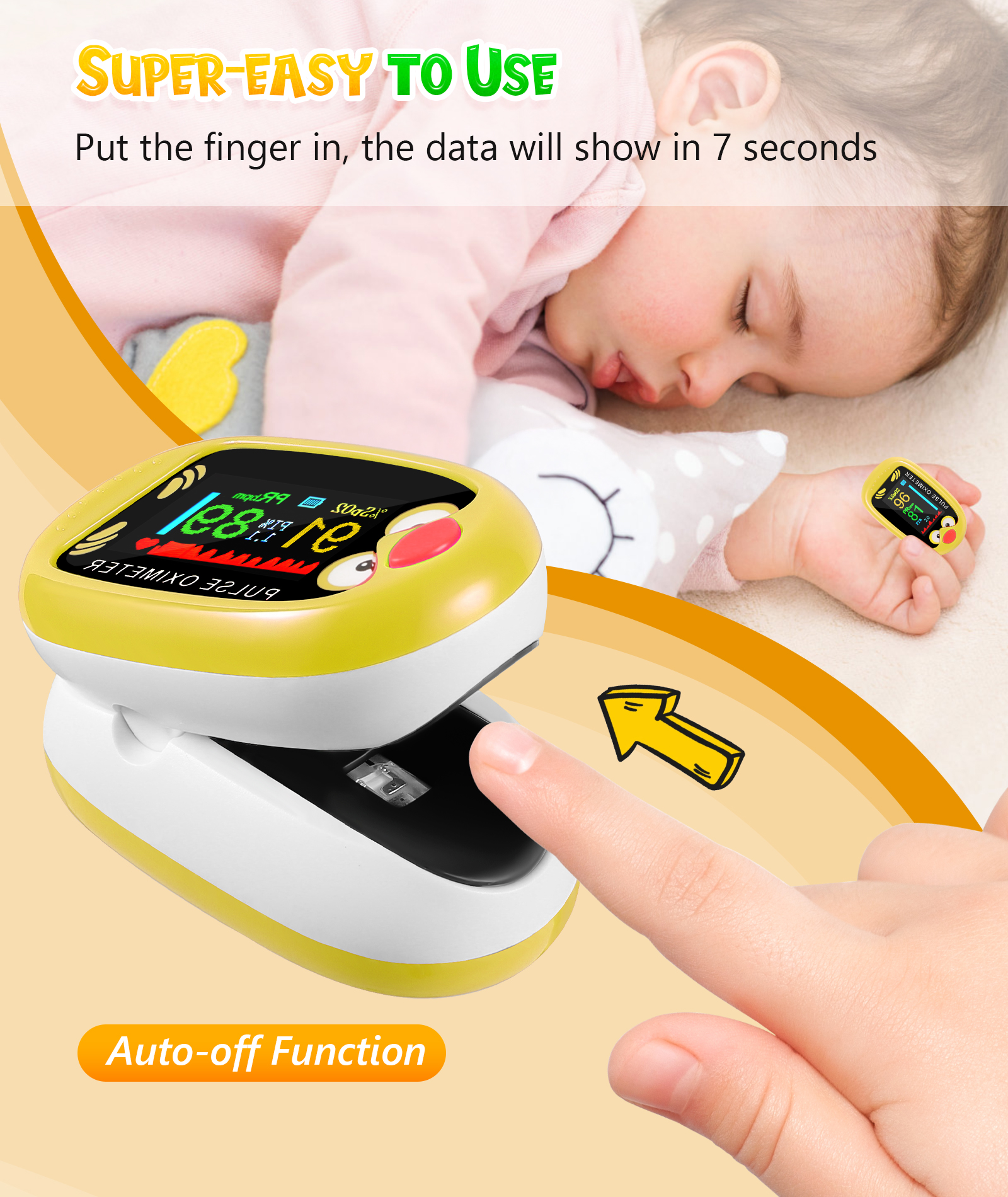 Kids Pulse Oximeter K-M11R - Image 6